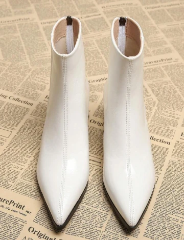 Botine SHEIN, alb