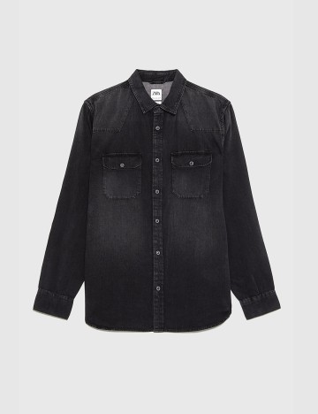 Camasa Zara, negru, M
