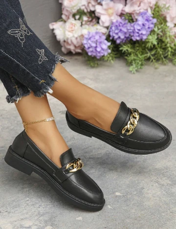 Mocasini SHEIN, negru