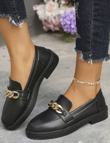 Mocasini SHEIN, negru