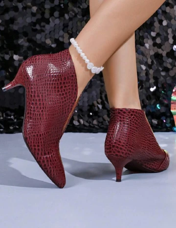 Botine SHEIN, visiniu