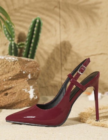Pantofi SHEIN, visiniu