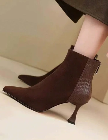 Botine SHEIN, maro