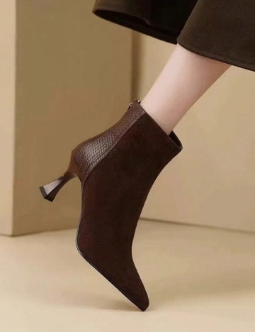 Botine SHEIN, maro