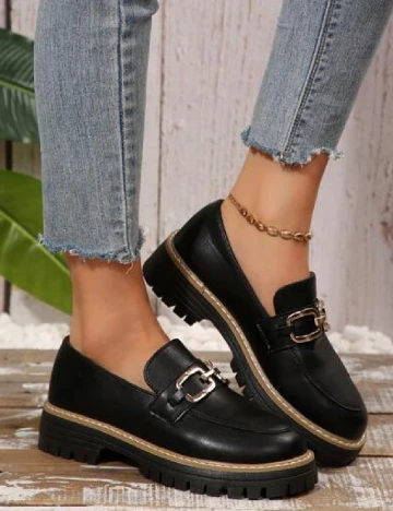 Mocasini SHEIN, negru