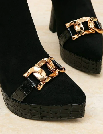 Botine SHEIN, negru