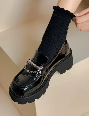 
						Mocasini SHEIN, negru