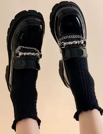 Mocasini SHEIN, negru Negru