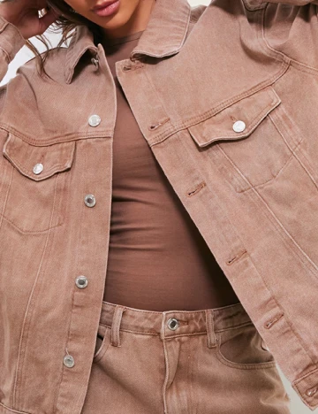 Jacheta Oversize PRETTYLITTLETHING, maro Maro