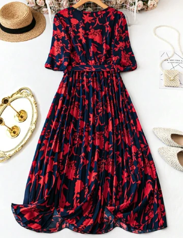 Rochie medie SHEIN CURVE, bleumarin
