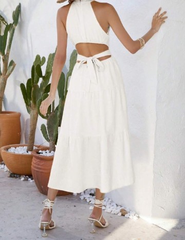 Rochie medie SHEIN, alb