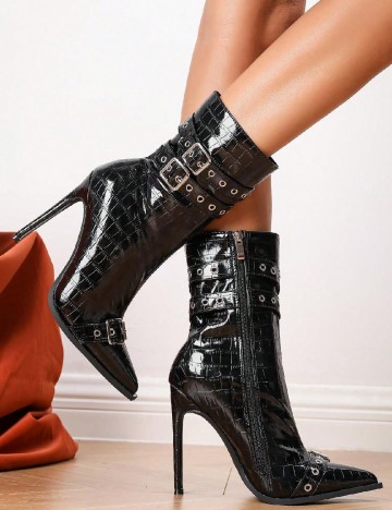 Botine SHEIN, negru
