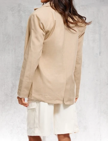 Sacou Oversize PRETTYLITTLETHING, crem