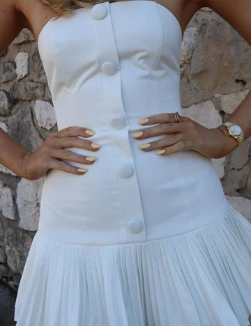 Rochie scurta SHEIN, alb