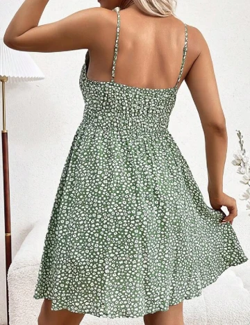 Rochie scurta SHEIN Maternity, verde
