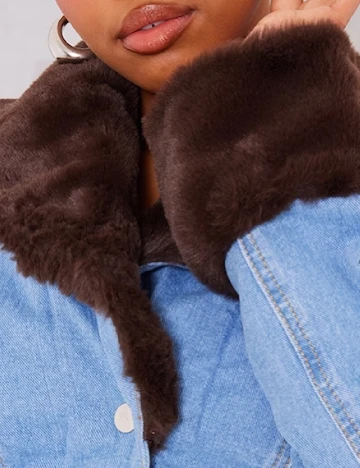 Jacheta PRETTYLITTLETHING, albastru Albastru
