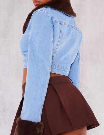 Jacheta PRETTYLITTLETHING, albastru