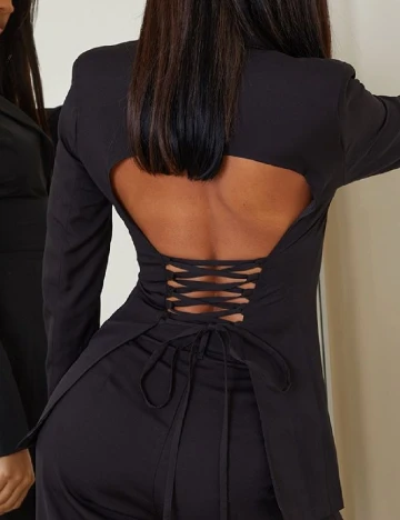 Sacou PRETTYLITTLETHING, negru