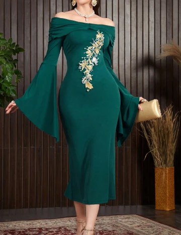 Rochie lunga SHEIN, verde