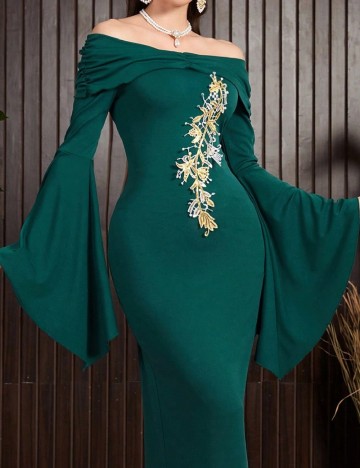 Rochie lunga SHEIN, verde