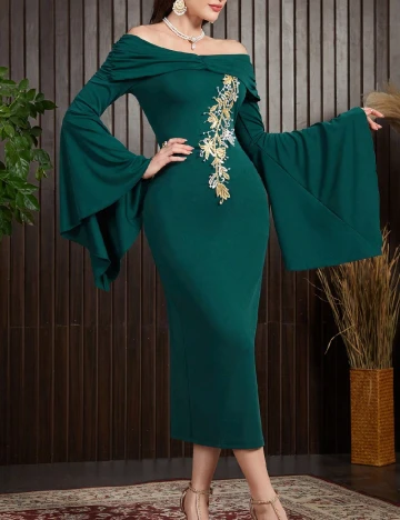 Rochie lunga SHEIN, verde
