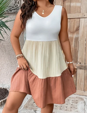 Rochie scurta SHEIN CURVE, mix culori