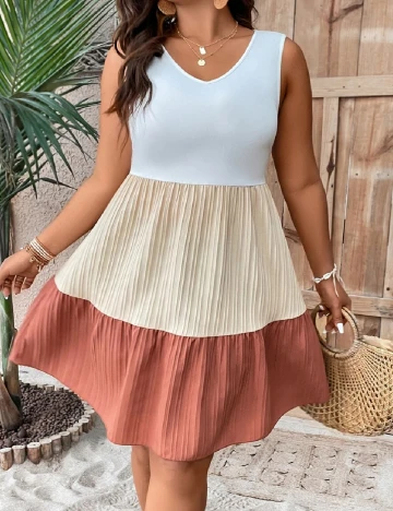 Rochie scurta SHEIN CURVE, mix culori