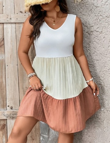 Rochie scurta SHEIN CURVE, mix culori