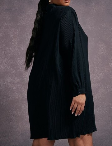 Rochie scurta PrettyLittleThing Plus Size, negru