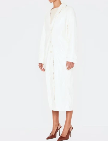 Palton PRETTYLITTLETHING, alb