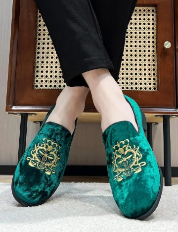 Mocasini SHEIN, verde Verde