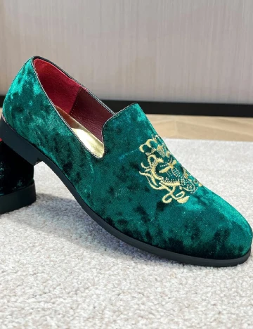 Mocasini SHEIN, verde Verde