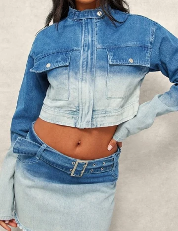 Jacheta PRETTYLITTLETHING, albastru Albastru