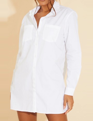 Rochie scurta PRETTYLITTLETHING, alb