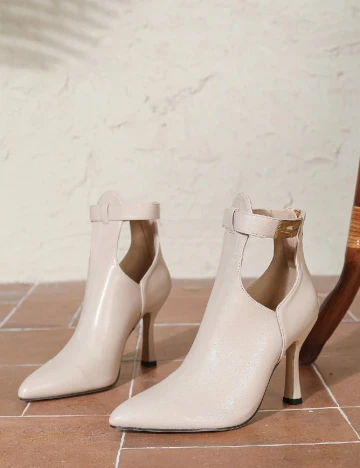 Botine SHEIN, crem