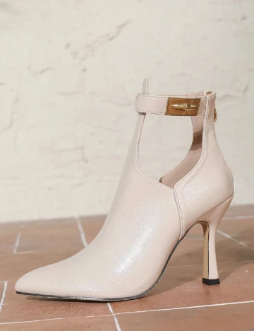 Botine SHEIN, crem