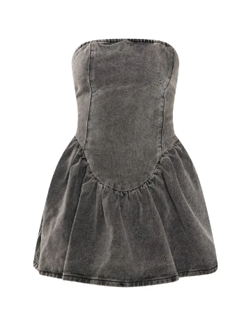 Rochie scurta PRETTYLITTLETHING, gri