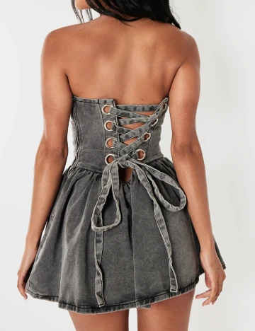 Rochie scurta PRETTYLITTLETHING, gri