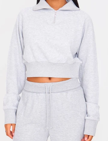 Bluza PRETTYLITTLETHING, gri