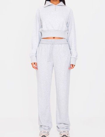 Bluza PRETTYLITTLETHING, gri