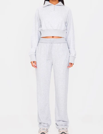 Bluza PRETTYLITTLETHING, gri