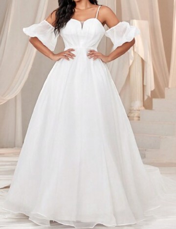 
						Rochie lunga SHEIN, alb