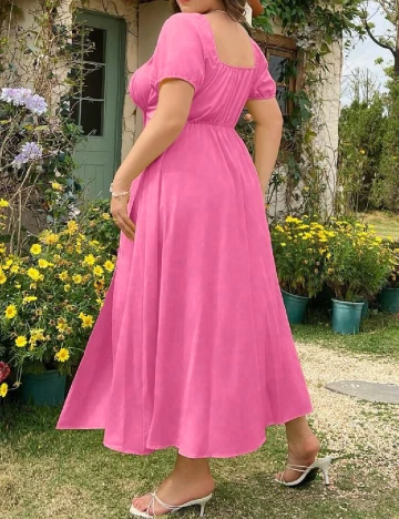 Rochie lunga SHEIN CURVE, roz