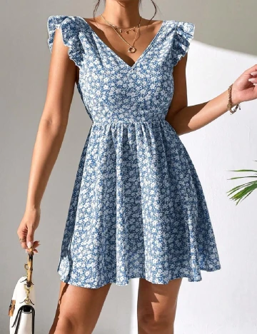 Rochie scurta SHEIN, albastru