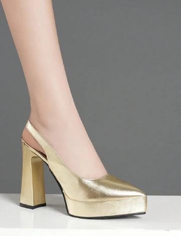 Pantofi SHEIN, auriu