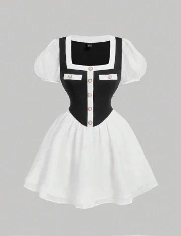 Rochie scurta SHEIN, alb