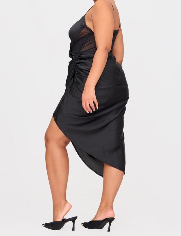 Rochie medie PRETTYLITTLETHING Plus Size, negru
