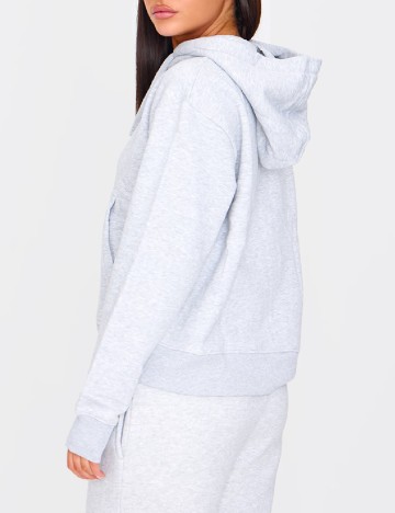 Hanorac Oversize PRETTYLITTLETHING, gri