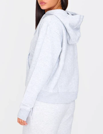Hanorac Oversize PRETTYLITTLETHING, gri