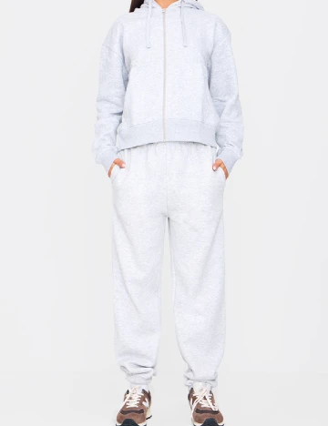 Hanorac Oversize PRETTYLITTLETHING, gri